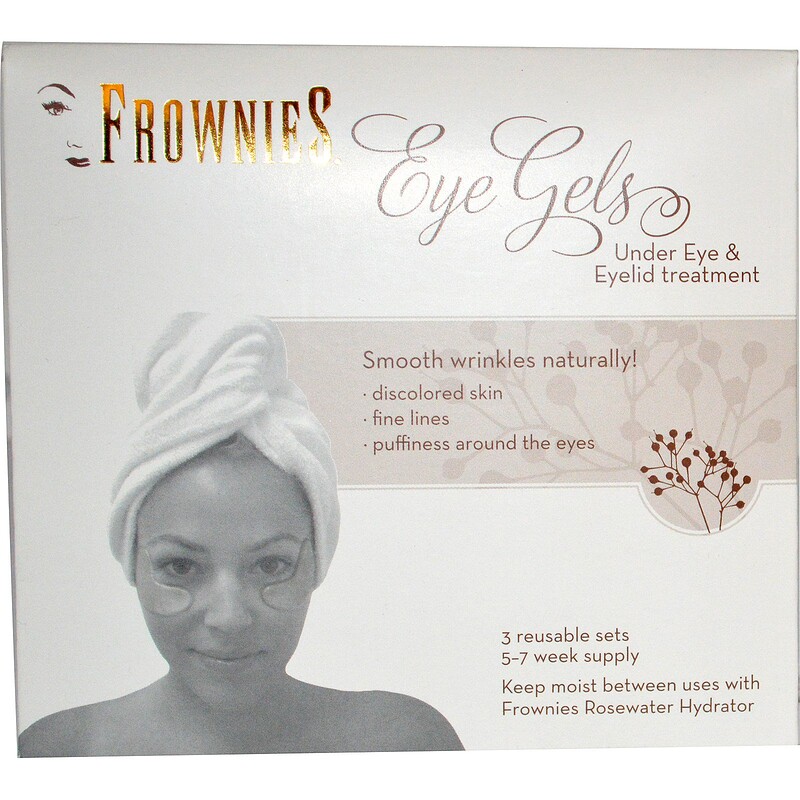 Frownies, Eye Gels, Under Eye & Eyelid Treatment, 3 Reusable Sets