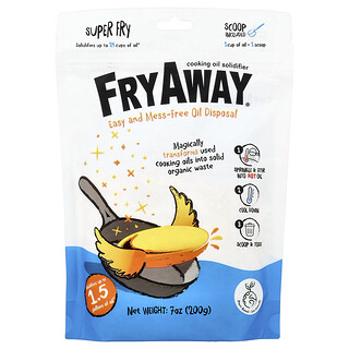 FryAway, Pengental Minyak Goreng, Super Fry, 200 g (7 ons)