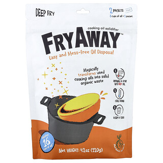 FryAway, Pengental Minyak Goreng, Deep Fry, 2 Bungkus, 120 g (4,2 ons)