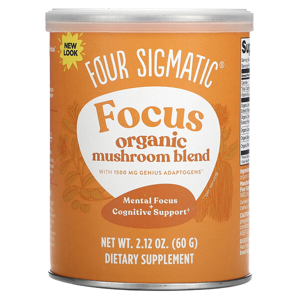 Four Sigmatic‏, Focus, Organic Mushroom Blend, 2.12 oz (60 g)