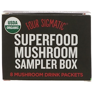 Отзывы о Фор Сигматик, Superfood Mushroom Sampler Box, 8 Mushroom Drink Packets