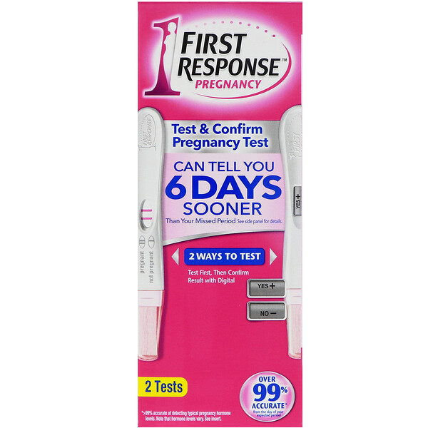 First Response, Test & Confirm Pregnancy, 2 Tests iHerb