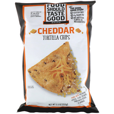 

Натуральные чипсы Tortilla с сыром чеддер, 5,5 унций (156 г)