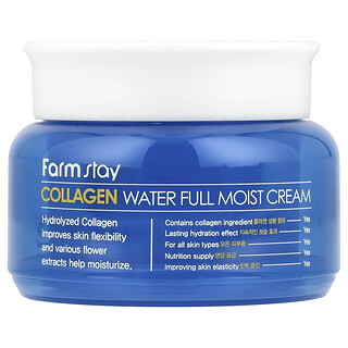 Farmstay, Collagen Water Full Moist Cream, Tüm Cilt Tipleri İçin, 3.52 oz (100 gr)