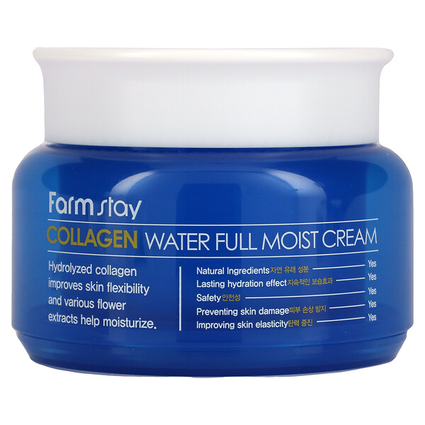 Farmstay, Collagen Water Full Moist Cream, Kollagenwasser-Creme zur Feuchtigkeitspflege, 100 g (3,52 oz.)
