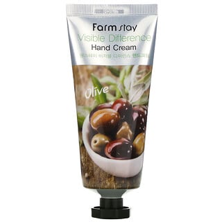 Farmstay, Visible Difference Hand Cream, Olive, 100 g