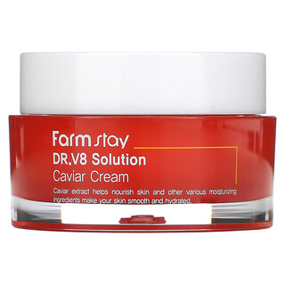 Farmstay, Доктор V8 Solution Caviar Cream, 50 мл (1,69 жидк. Унции)