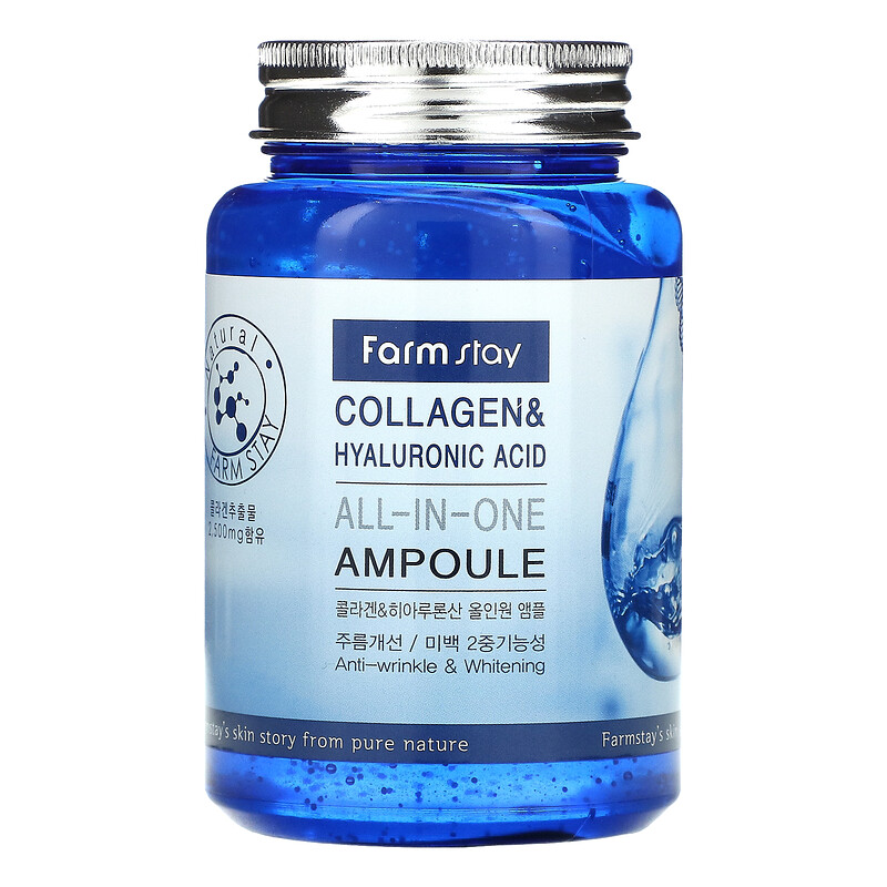 Farmstay, Collagen & Hyaluronic Acid, AllInOne Ampoule, 8.45 fl oz