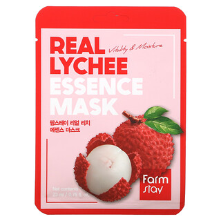 Farmstay, Real Lychee Essence Beauty Mask, 1 Sheet, 0.78 fl oz (23 ml)