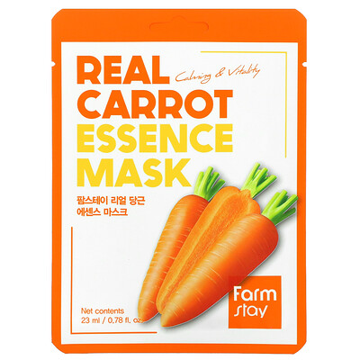 Farmstay Маска для лица с натуральной морковью, 1 шт., 23 мл (0,78 жидк. Унции)