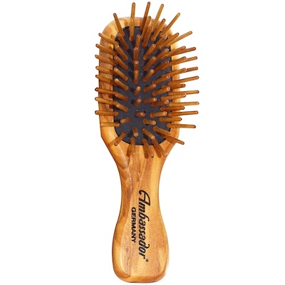

Fuchs Brushes Расческа для волос Ambassador, из дерева оливы с маленькими, деревянными зубчиками, 1 штука
