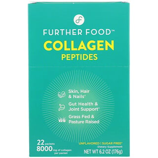 Further Food, Collagen Peptides（コラーゲンペプチド）、プレーン、22袋、各8g（0.28オンス）