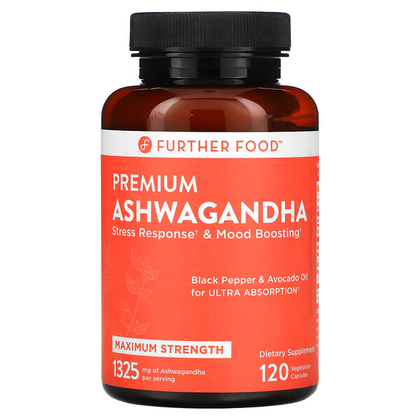 Further Food Premium Ashwagandha Maximum Strength Mg Vegetarian Capsules