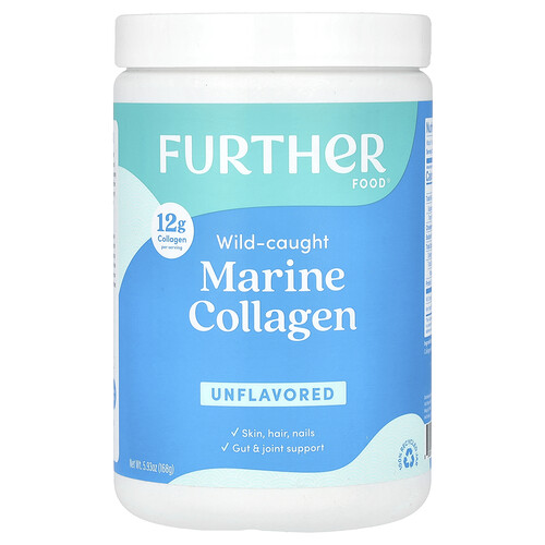 Further Food Wild-Caught Marine Collagen, Unflavored, 5.93 oz (168 g)