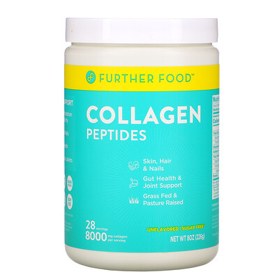 Further Food Collagen Peptides Powder, Unflavored, 8 oz (226 g)