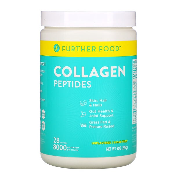 Collagen Peptides, Unflavored, 8,000 mg, 8 oz (226 g)