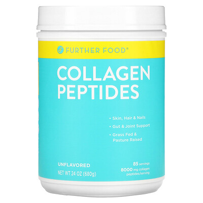 

Further Food Collagen Peptides Unflavored 8 000 mg 24 oz (680 g)