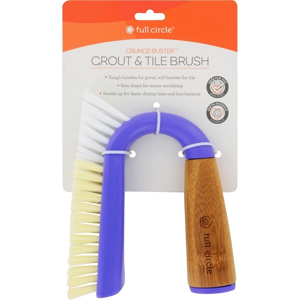 Full Circle, Grunge Buster, Grout &Tile Brush, 1 Brush