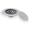 Sinksational, Sink Strainer with Pop-Out Stopper, Gray & White