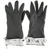 Full Circle‏, Splash Patrol, Natural Latex Cleaning Gloves, Gray, L, 1 Pair