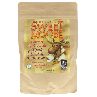 

FunFresh Foods Sweet Moose, Gourmet Hot Chocolate, Dark Chocolate Cocoa Cream, 8 oz (227 g)