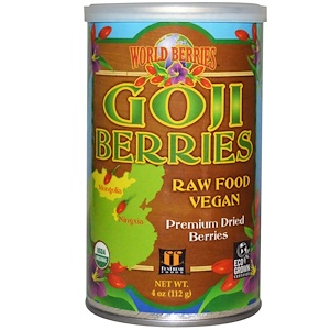 Фан Фреш фудс, World Berries, Goji Berries, 4 oz (112 g) отзывы