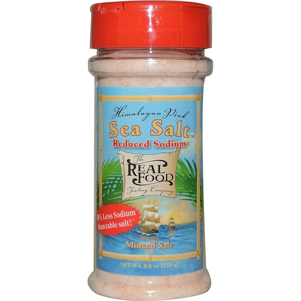 FunFresh Foods, Real Food, Гималайская розовая морская соль, со сниженным содержанием натрия, 8,8 унции (250 г)