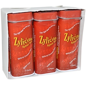 Отзывы о Фан Фреш фудс, Zylicious Xylitol Gum, Natural Cinnamon Flavor, 6 Tins, (15 Pieces) Each