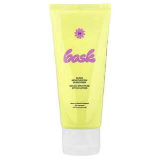 Bask Suncare‏, תחליב קרם לחות שקוף, SPF 50, ‏100 מ"ל (3.4 אונקיות נוזל)