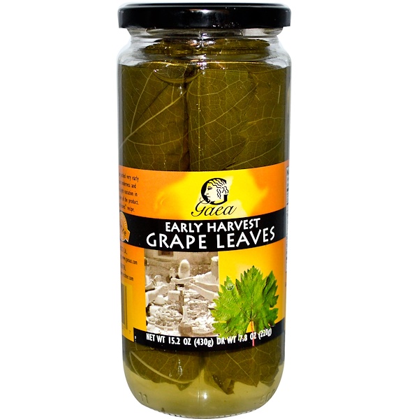 Gaea, Early Harvest Grape Leaves, 15.2 oz (430 g) (Discontinued Item) 