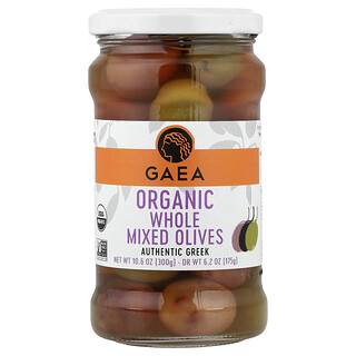Gaea, Azeitonas Inteiras Orgânicas, 300 g (10,6 oz)