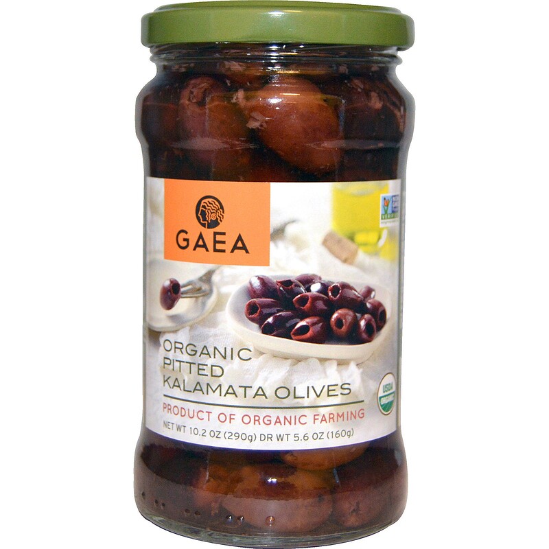 Gaea, Organic Pitted Kalamata Olives, 10.2 oz (290 g) iHerb
