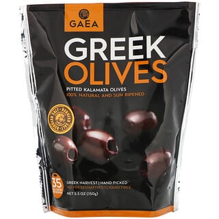 Gaea, 希腊橄榄，去核卡拉马塔橄榄，5.3 盎司（150 克）