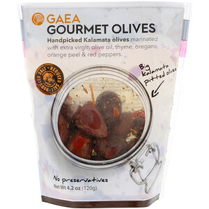Отзывы о Гиа, Gourmet Olives, Marinated Pitted Kalamata Olives, 4.2 oz (120 g)