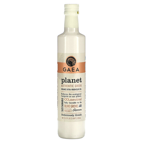Gaea Planet Organic Extra Virgin Olive Oil, 16.9 fl oz (500 ml)