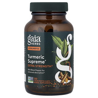 Gaia Herbs, Kurkuma Supreme®, 120 tekućih fito-kapsula