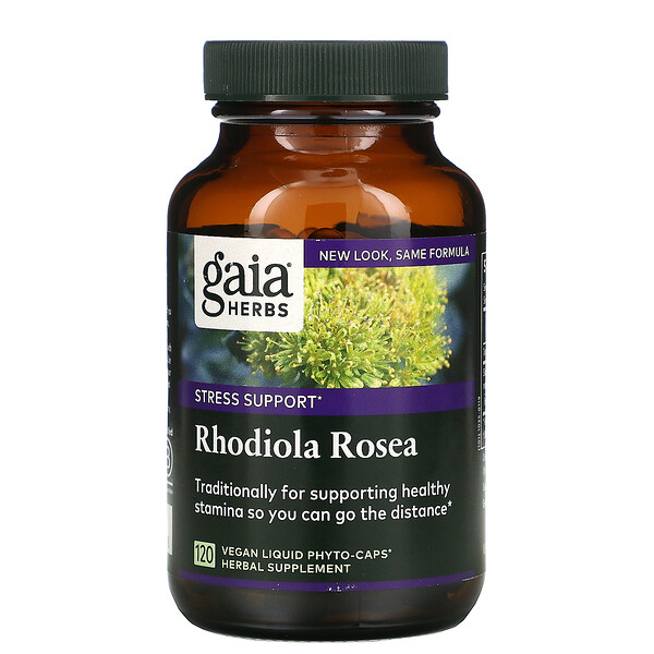 Rhodiola Rosea, 120 Liquid Phyto-Caps Vegan