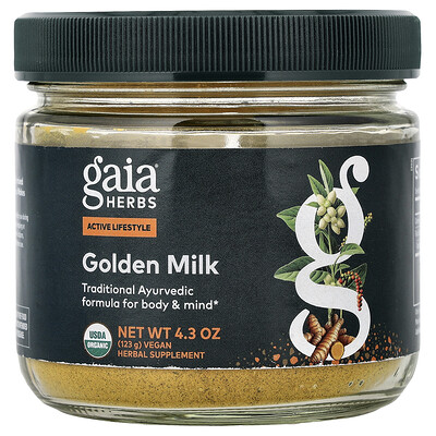 Product Image for Gaia Herbs, Golden Milk, 4.3 oz (123 g)