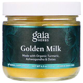 Gaia Herbs, Golden Milk، 4.3 أونصة (123 جم)