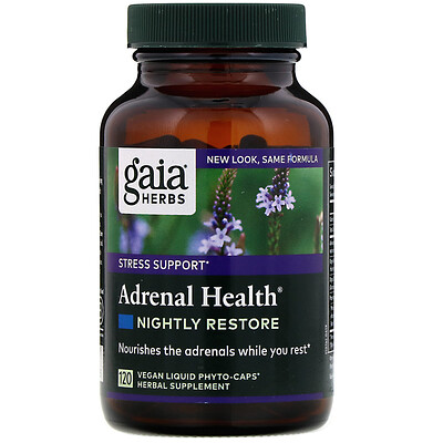 

Adrenal Health, для ночного восстановления, 120 веганских жидких капсул Phyto-Cap