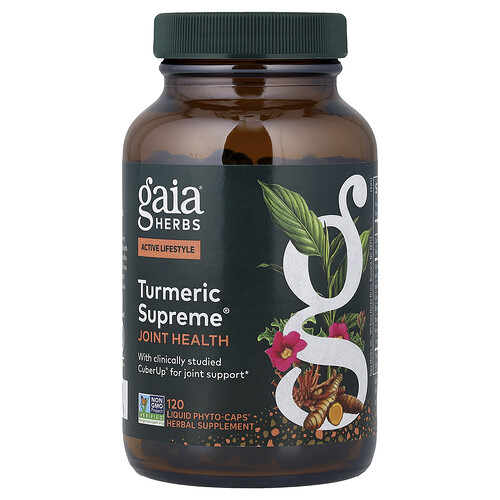 Gaia Herbs Turmeric Supreme®, Joint Health, 120 Liquid Phyto-Caps®