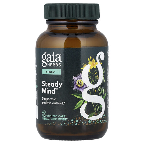 Gaia Herbs, Steady Mind™, 60 Liquid Phyto-Caps®