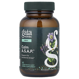 Gaia Herbs, Calm ASAP, 60 veganskih tekućih fito-kapsula