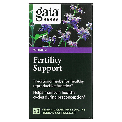 Gaia Herbs Fertility Support for Women 60 Vegan Liquid Phyto-Caps