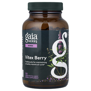 Gaia Herbs, Wanita, Beri Vitex, 120 Cair Phyto-Caps® (500 mg per Kapsul)