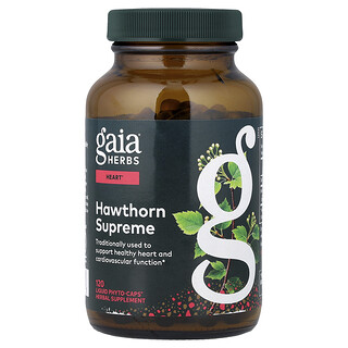 Gaia Herbs, Hawthorn Supreme, 120 tekućih fito-kapsula (500 mg po kapsuli)