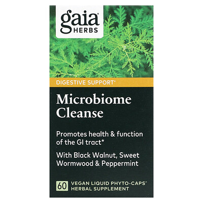 Gaia Herbs Microbiome Cleanse 60 Vegan Liquid Phyto-Caps