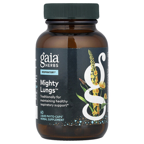 Gaia Herbs Mighty Lungs™, 60 Liquid Phyto-Caps®
