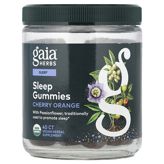 Gaia Herbs, Sleep Gummies, Cherry Orange, 40 Gummies