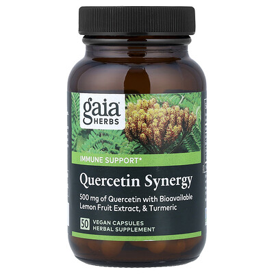 Gaia Herbs, Sinergia de quercetina, 50 cápsulas veganas